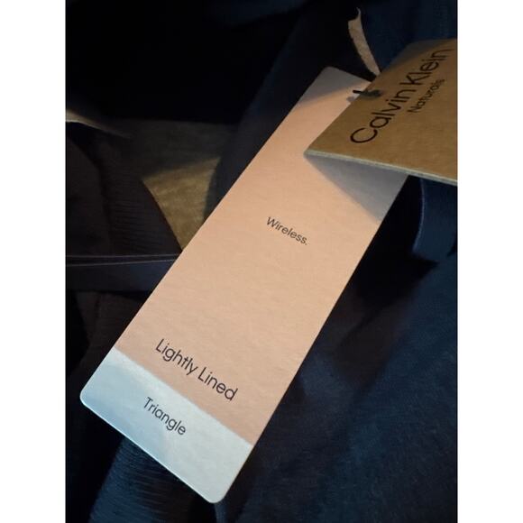Brand New Calvin Klein Women's Size Xl Blue Lightly Lined Triangle Bra - Picture 5 of 7